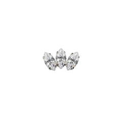 Marquise Fan Triple Gem